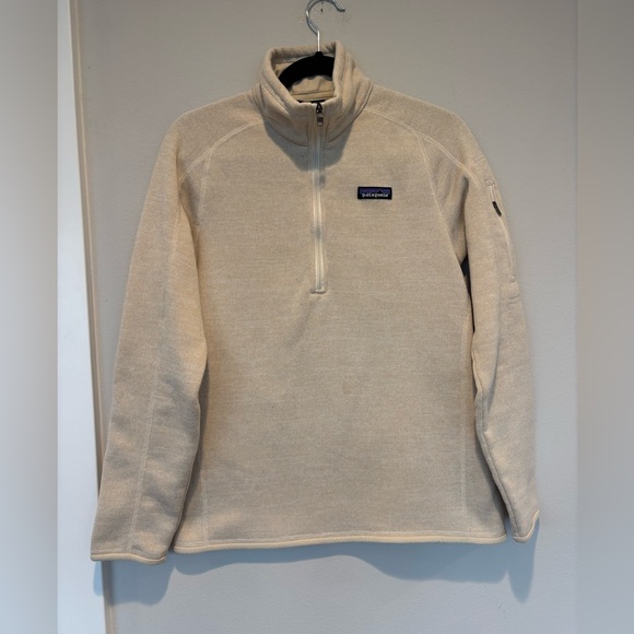 Patagonia Jackets & Blazers - EUC Patagonia Cream Quarter-Zip Better Sweater Fleece Pullover